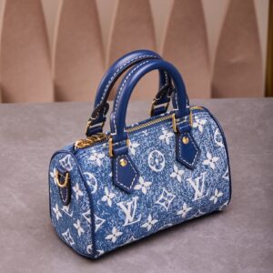 Tui Xach Nu Louis Vuitton LV Speedy Monogram Demin Like Auth 16x10x7 5.jpg