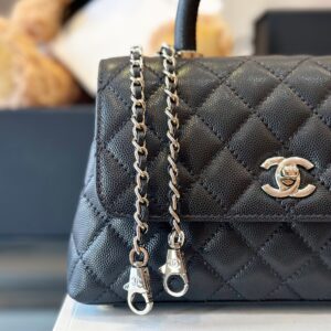 Tui Xach Nu Sieu Cap Chanel Coco Da Hat Mau Den 23cm 4.jpg