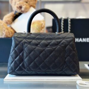 Tui Xach Nu Sieu Cap Chanel Coco Da Hat Mau Den 23cm 7.jpg