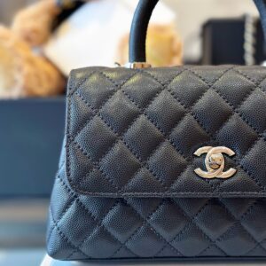 Tui Xach Nu Sieu Cap Chanel Coco Da Hat Mau Den 23cm 8.jpg