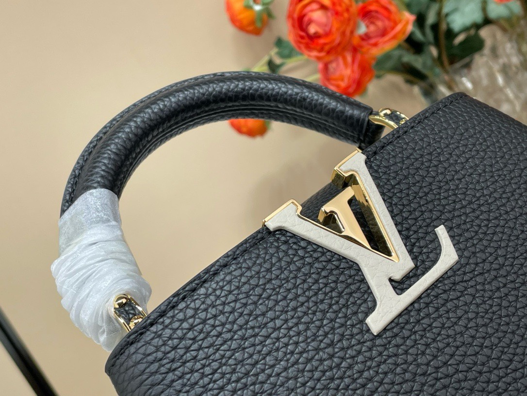 Tui Xach Sieu Cap Louis Vuitton LV Capucines BB Nu Mau Den Da Bo 21x14x8cm 7.jpg