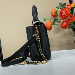 Tui Xach Sieu Cap Louis Vuitton LV Capucines BB Nu Mau Den Da Bo 21x14x8cm 9.jpg