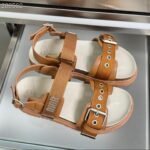 orange Dior Act replica sandals women replica shoes adjustable strap