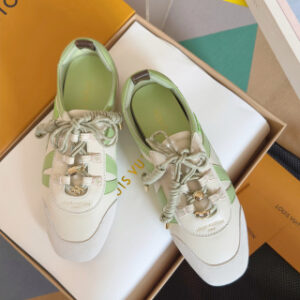 Louis Vuitton Sneakerina shoes in green and white