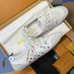 white leather Louis Vuitton Sneakerina trainers
