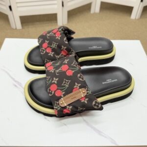 Louis Vuitton Cherry Pool Pillow Flat Comfort Mules
