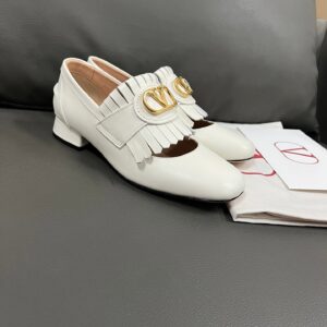 Valentino Women White Leather Heels