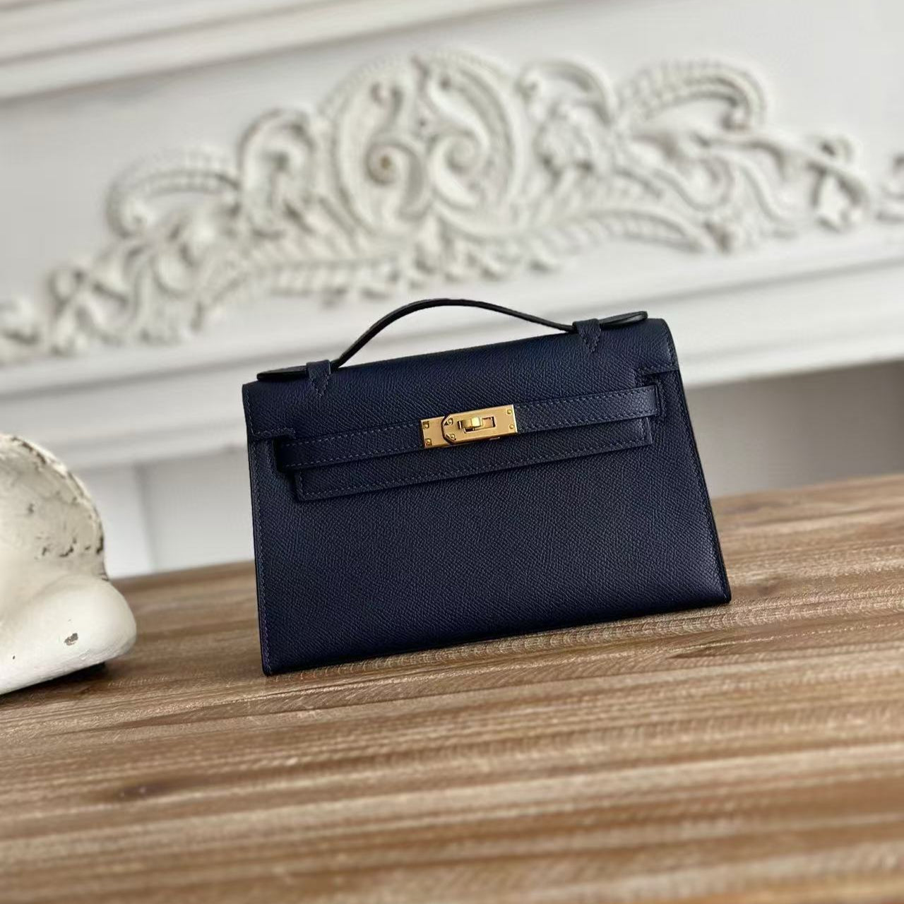 HN MINI POCHETTE 22 IN NAVY BLUE