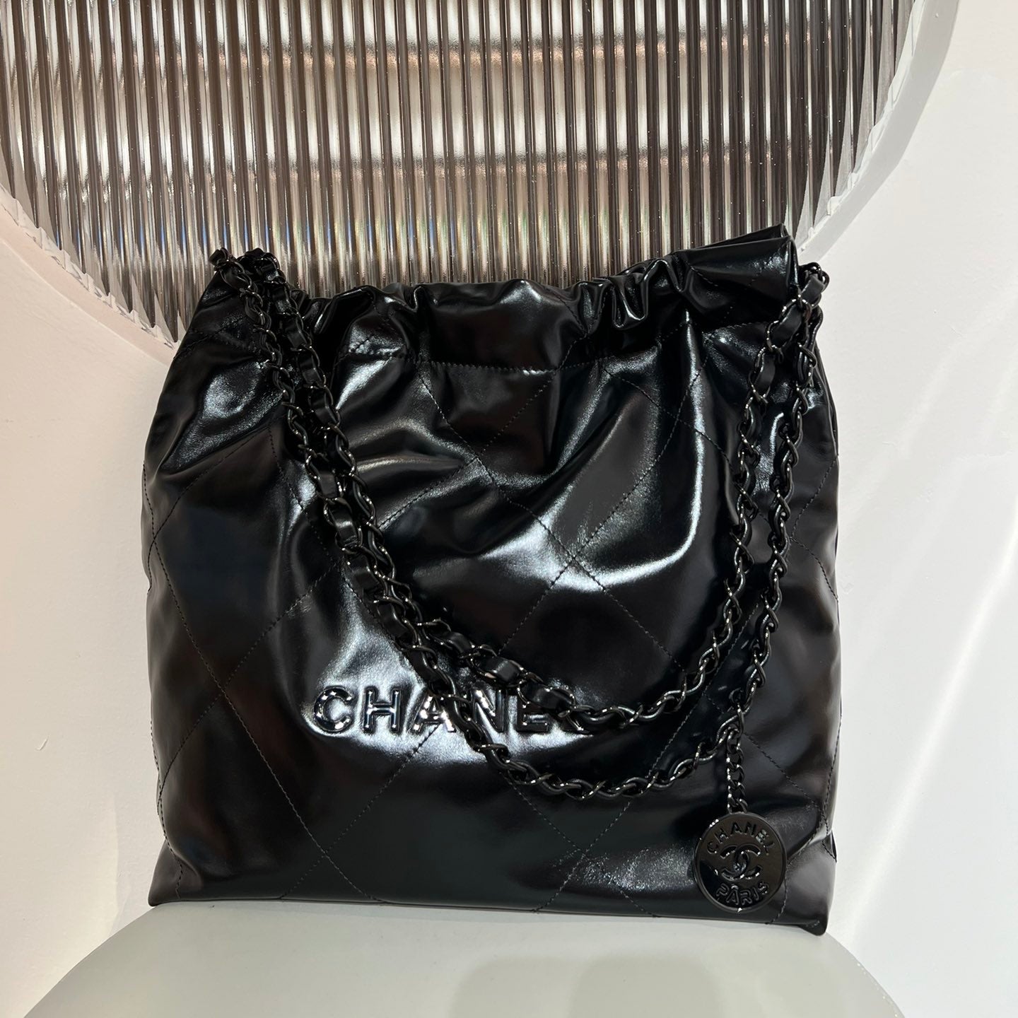 Chanel 22 Bag Black with Black Hardware